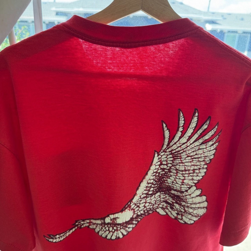 Vintage Winston Cigarettes Pocket T-Shirt Mens XL Red Promo Retro Paper Thin USA